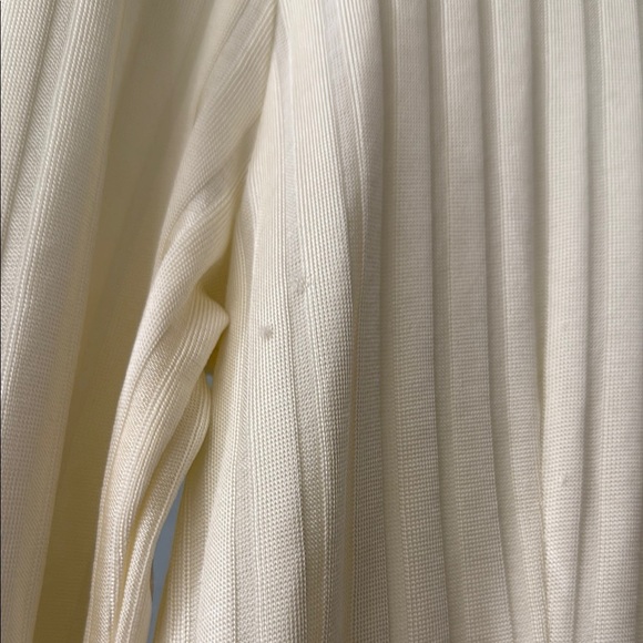 Samsoe Samsoe Jenari Ribbed Knit Eggnog Long Sleeve Sheath Dress Size Large - Picture 6 of 15